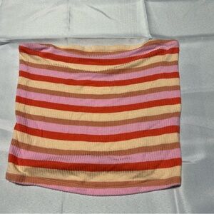 American Eagle Ribbed Striped Tube Top